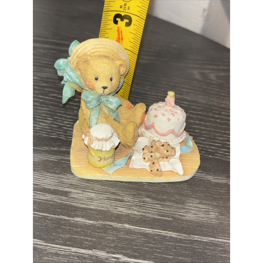 Birthday Bear Cherished Teddies Hooray for You Cake Figurine 54/438 - Picture 5 of 6